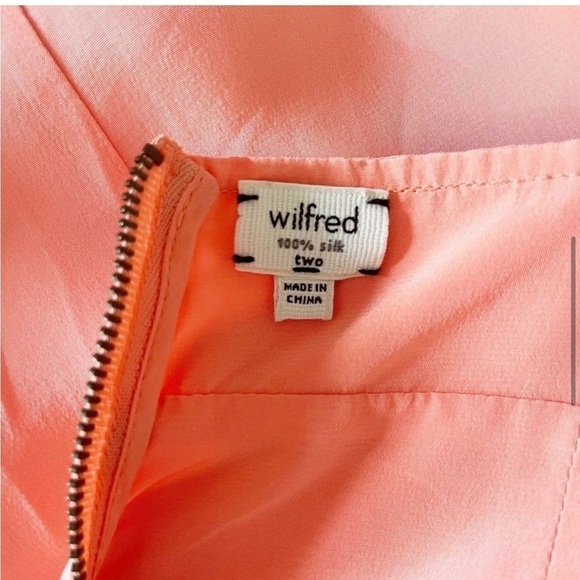 Aritzia Wilfred Silk Mini Dress Sz 2 - Picture 10 of 13